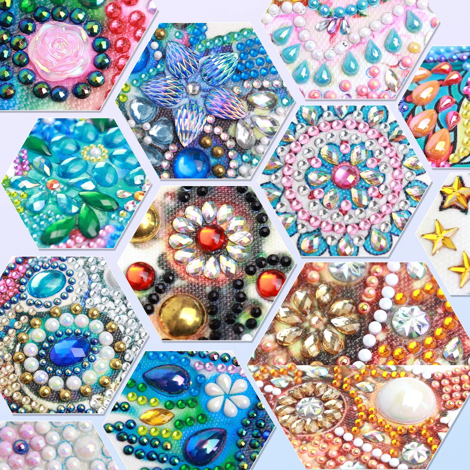5D DIY Diamond Painting Flower Kit, Flower Decoration in Cups, DIY Alien Drill Bit, Diamond Mosaic Art Gift Crafts, Wall Home De