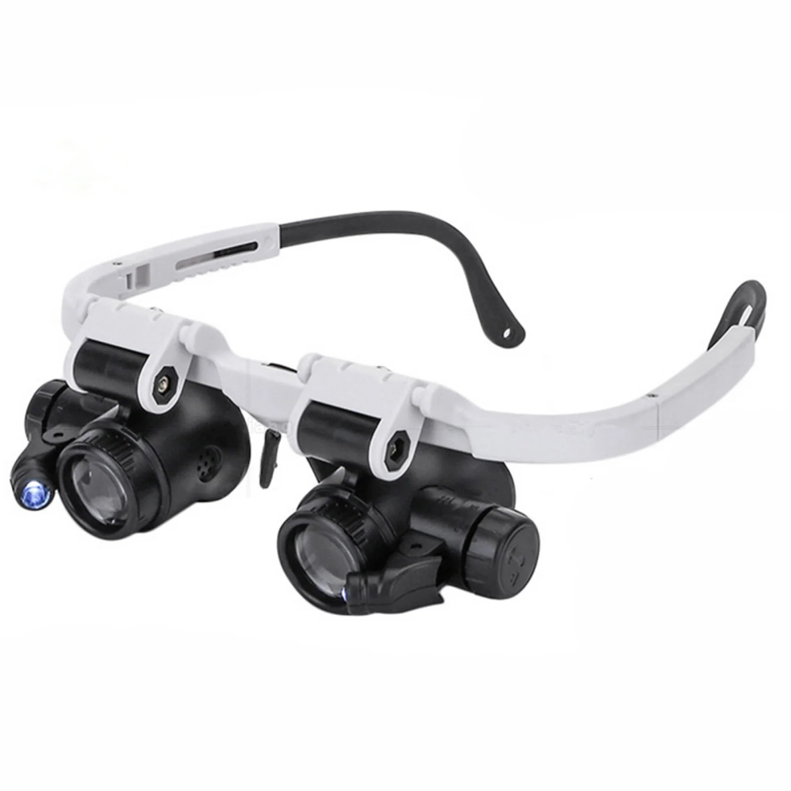 Adjustable Dual Polished Acrylic Lens Jewelry Makers  Magnifier Glass  Eye Loupe 8X 15X 23X