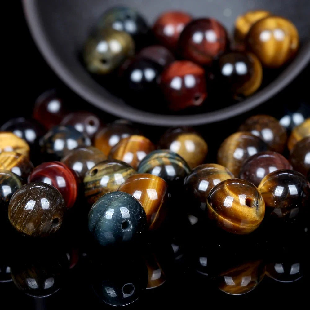 Natural Round  Stone Beads For Jewelry Making