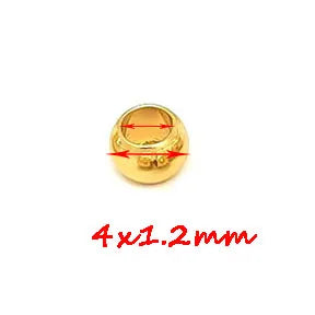 Stainless Steel  European Ball Metal Big Hole Spacer Beads for Jewelry Making Bracelets Necklaces  2 mm-12 mm  100pcs