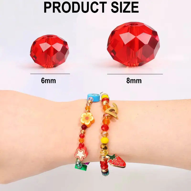 Czech Faceted Rondelle Beads  AAA Crystal Glass  Jewelry Making Bracelet, Earrings, & Necklaces  84pcs