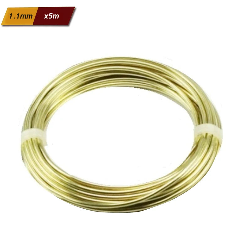 1-100m Solids Brass Wire 0.1mm 0.2mm 0.3mm 0.4mm 0.5mm 0.6mm 0.7mm 0.8mm 1mm 1.2mm 1.5mm 1.8mm 2.0mm 2.5mm 3.0mm. Can be used for Wire Wrapping in Making Jewelry