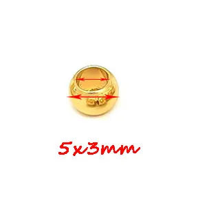 Stainless Steel  European Ball Metal Big Hole Spacer Beads for Jewelry Making Bracelets Necklaces  2 mm-12 mm  100pcs