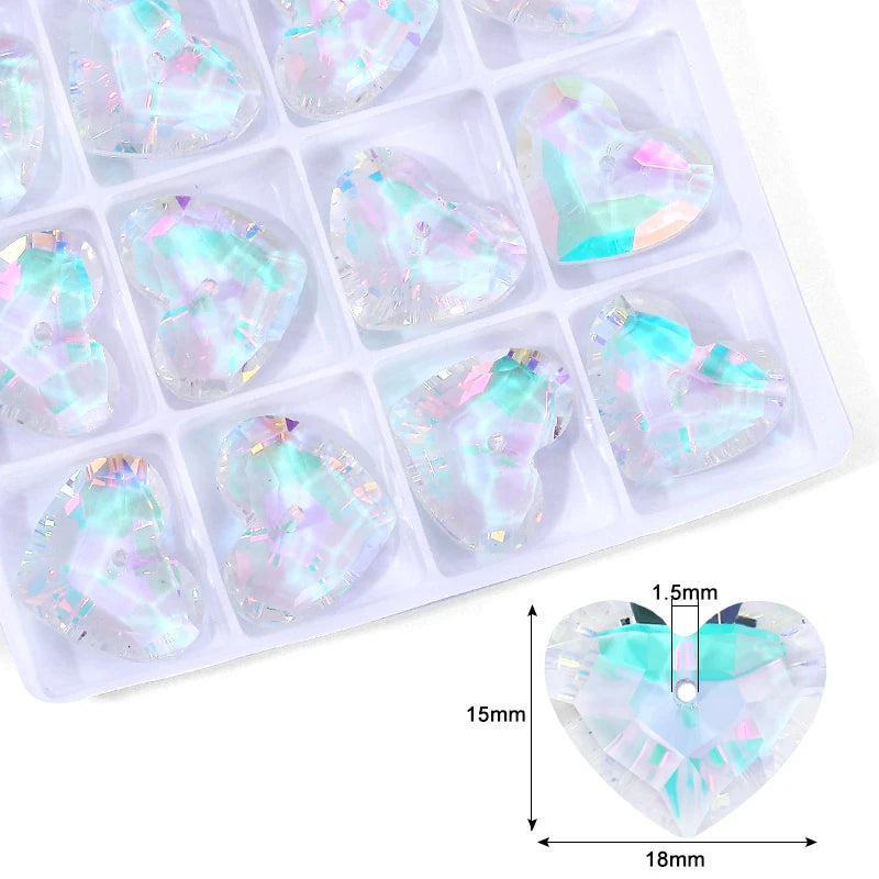 Crystal AB Pendants With Multiple Shapes Charms Beads  Necklaces  Bracelets Jewelry Making