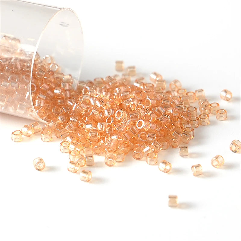Japan Miyuki Delica Beads 11/0 Transparent Luster Color 1.6mm Glass Seed Beads for Beadwork Bead Weaving Jewelry Making 10g 2000pcs
