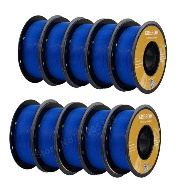 KINGROON PETG 3D Printer Filament 1.75mm 5KG 10KG Mix Color 1kg/roll   Plastic For FDM