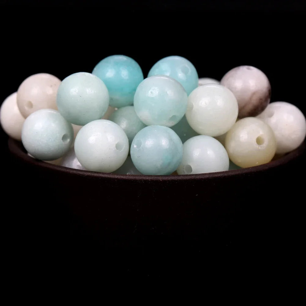 Natural Round  Stone Beads For Jewelry Making