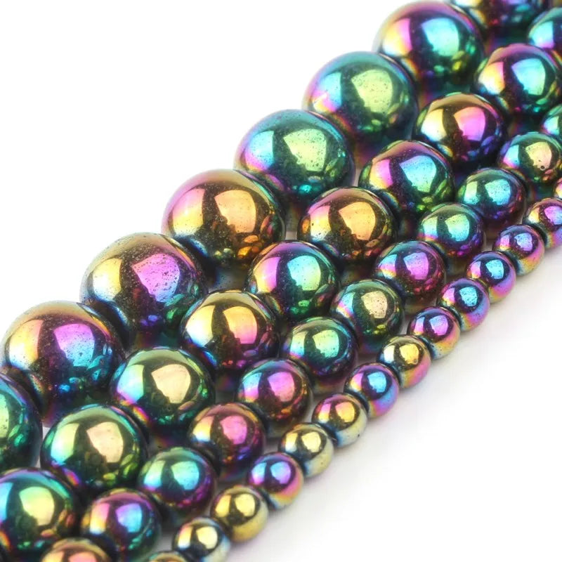 AAA  Hematite Stone Beads Round  For Jewelry Making  Bracelets, Necklaces,   2/3/4/6/8/10/12MM 15"Strand