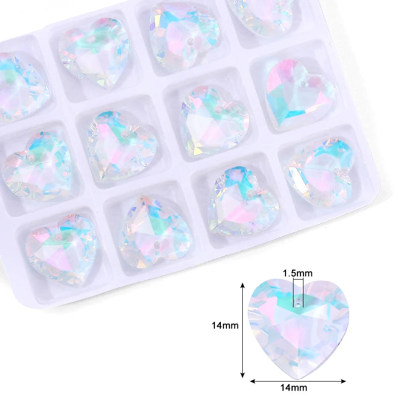 Crystal AB Pendants With Multiple Shapes Charms Beads  Necklaces  Bracelets Jewelry Making