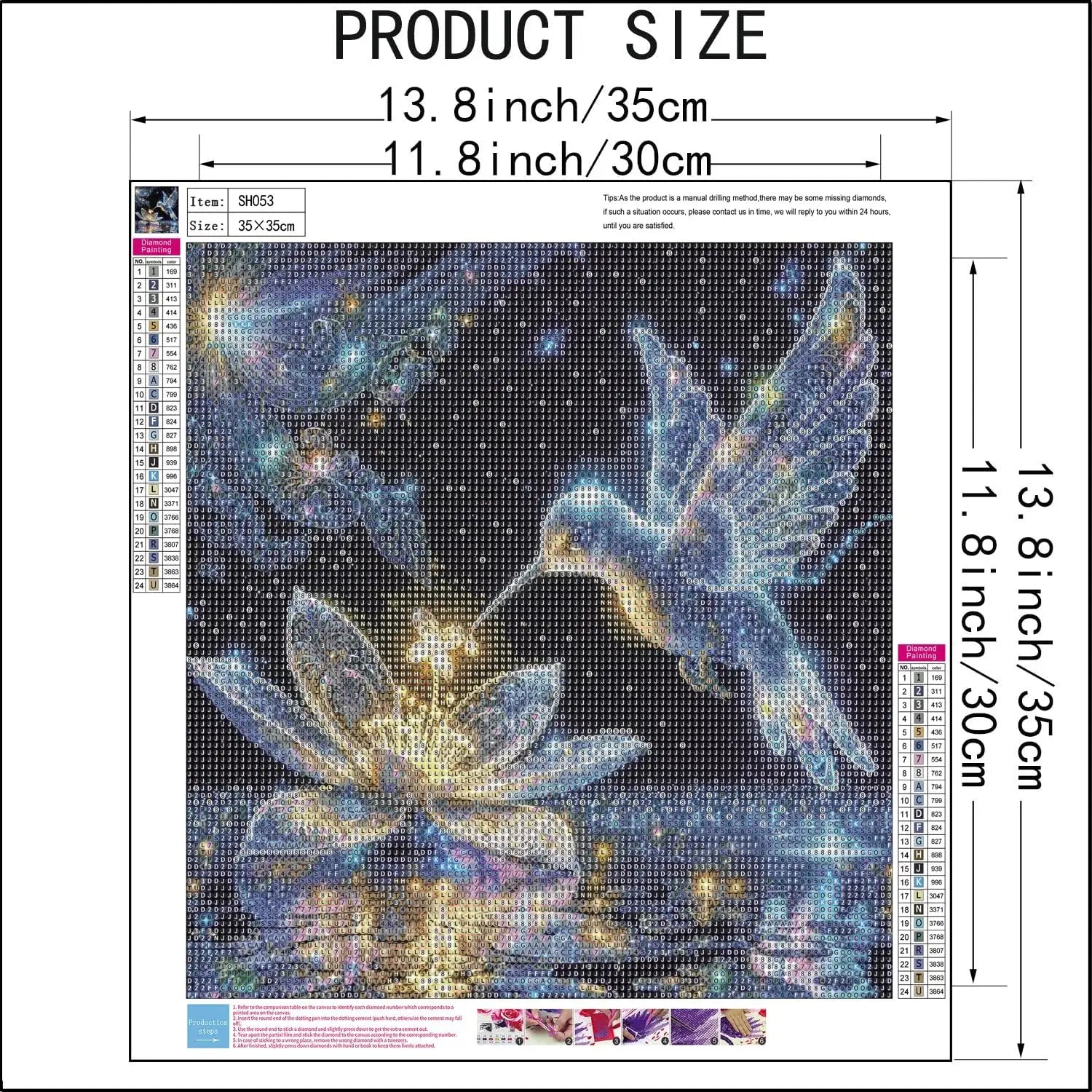Hummingbird Diamond Painting Kit for Adults, 5D Full Drill Round Dots Art Craft Home Wall Decor 14x14 Inch