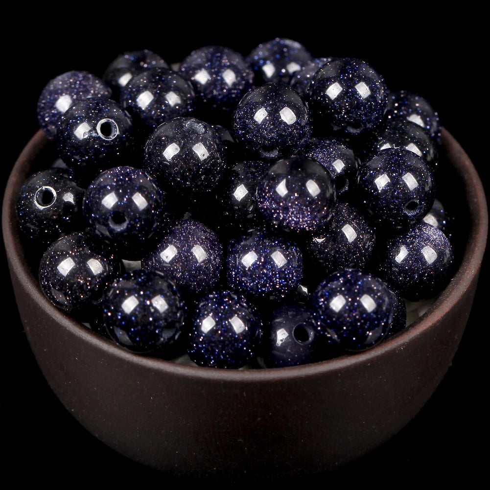 Natural Round  Stone Beads For Jewelry Making