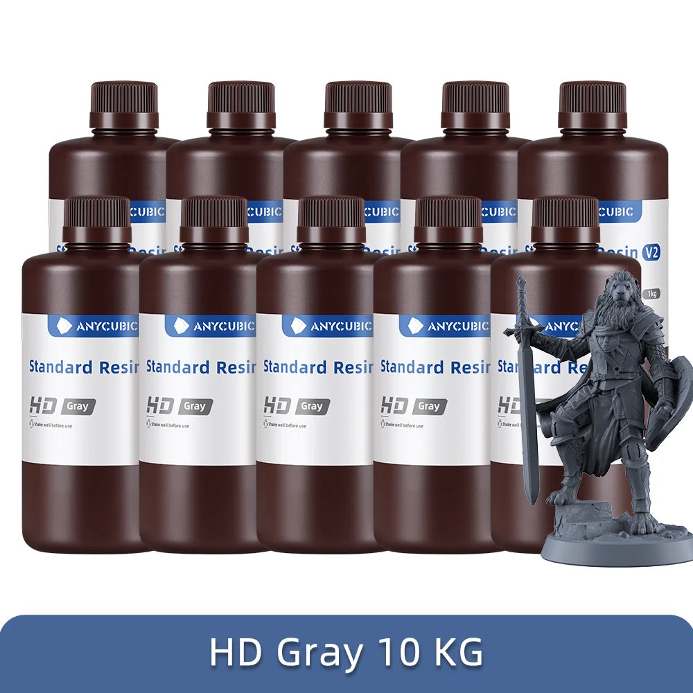ANYCUBIC 5KG/10KG 405mm UV Standard Resin/ Standard V2 For 3D Printer Photon Mono 4 UV Sensitive