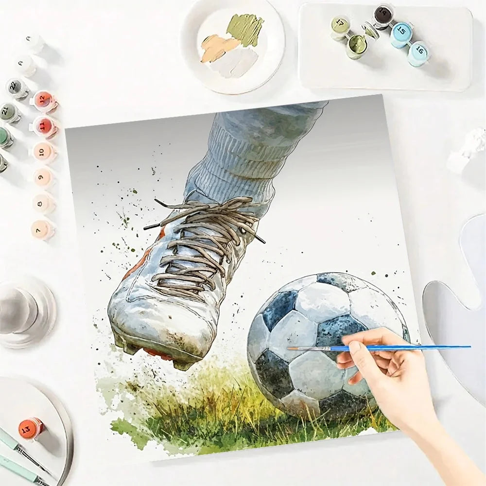 Football Soccer Paint By Numbers Kit