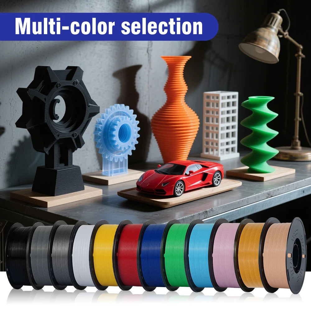 KINGROON PETG 3D Printer Filament 1.75mm 5KG 10KG Mix Color 1kg/roll   Plastic For FDM