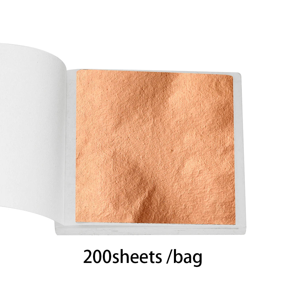 Imitation Gold Foil Paper Leaf Gilding  Use in Epoxy Resin Mold Jewelry Making 100-200sheets