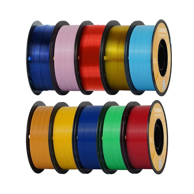 KINGROON PETG 3D Printer Filament 1.75mm 5KG 10KG Mix Color 1kg/roll   Plastic For FDM