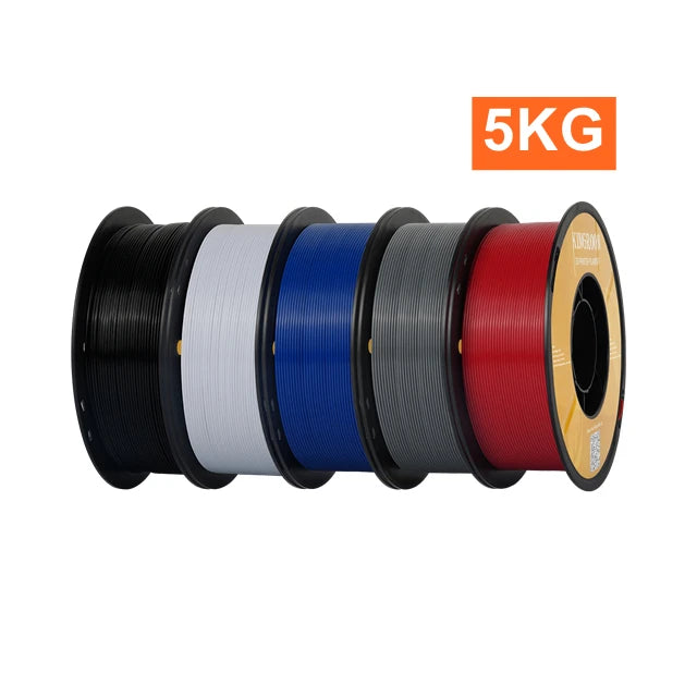 KINGROON PETG 3D Printer Filament 1.75mm 5KG 10KG Mix Color 1kg/roll   Plastic For FDM