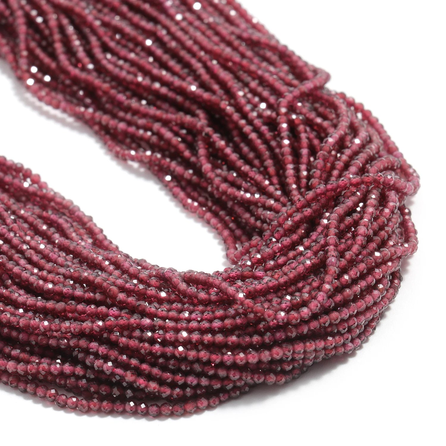 2, 3, 4mm Faceted Tiny Beads Natural Stone  Aquamarine Lapis Lazuli Tourmaline Amethyst  & More
 for Jewelry Making