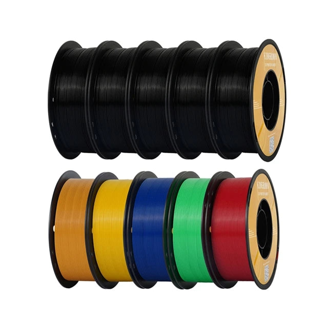 KINGROON PETG 3D Printer Filament 1.75mm 5KG 10KG Mix Color 1kg/roll   Plastic For FDM