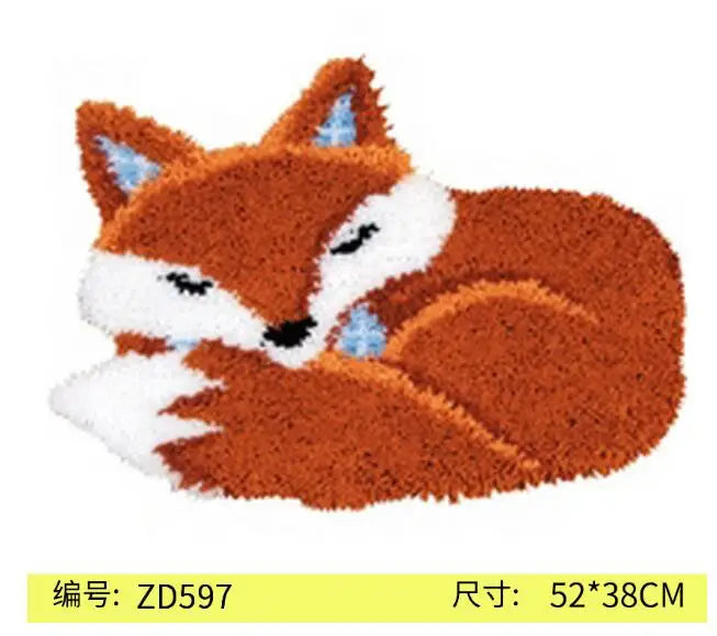 Cute Scottie Latch Hook Cushion & Carpet Kit Wool Material