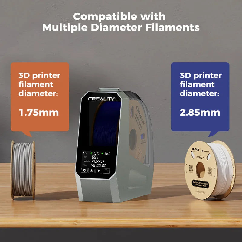 Creality Space Pi Filament Dryer Box Efficient drying Adjustable 45℃-70℃ 360° Hot-Air Heating For Creality K1 / Ender 3 V3 SE