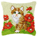 Cartoon Cat  Latch Hook Rug Kit