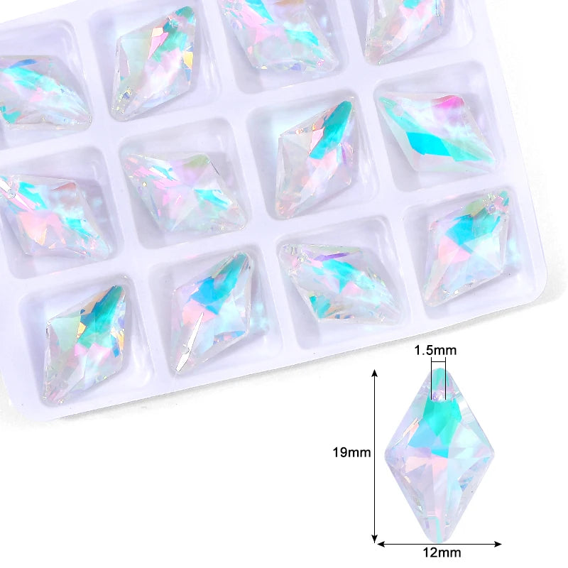 Crystal AB Pendants With Multiple Shapes Charms Beads  Necklaces  Bracelets Jewelry Making
