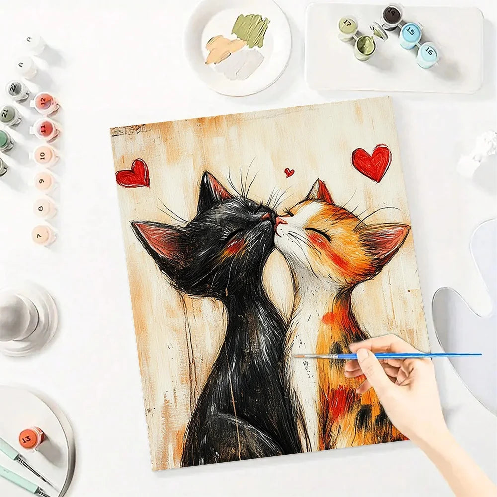 Cat Art Paint By Numbers Kit