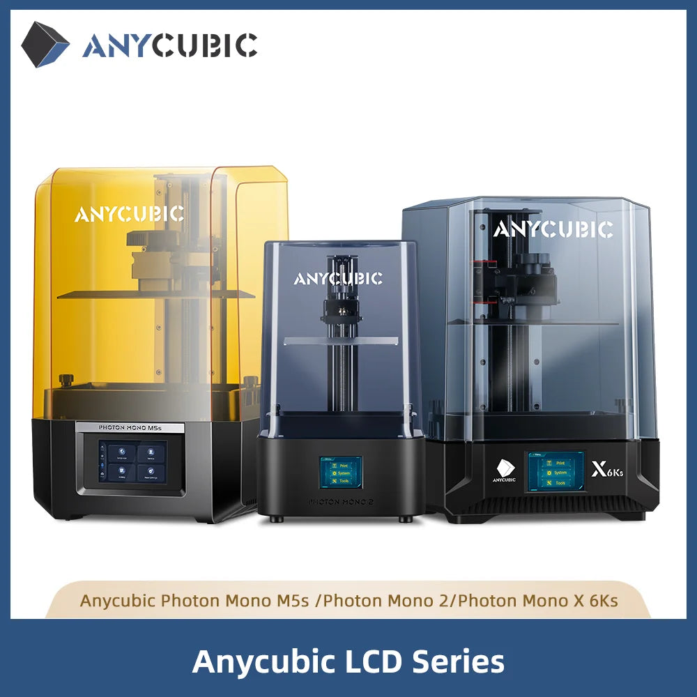 ANYCUBIC DLP SLA LCD Resin 3D Printer Photon Mono 2,M5s Pro,14K Photon Mono M7 Pro, M7, Photon P1, Wash and Cure 3, 3 Plus, Max