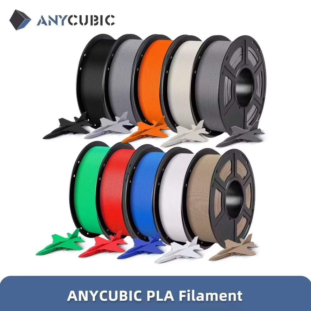 ANYCUBIC 3D Printer PLA Multicolor Filament 1.75mm 1kg/Roll Plastic FDM 3D Printer Kobra