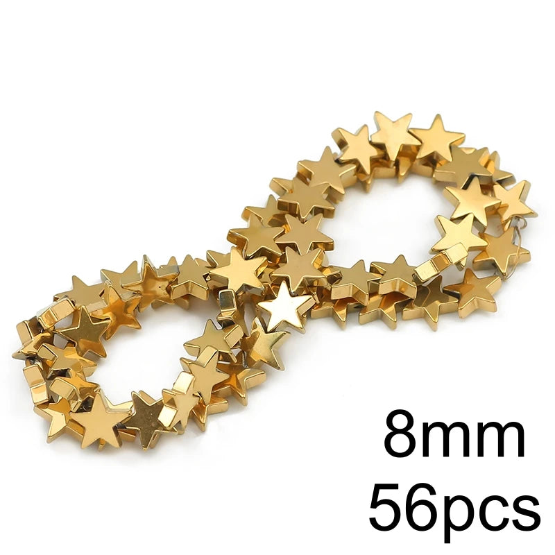 AAA+ Retention Color Natural Gold Plated Hematite  Loose Beads For Jewelry Making