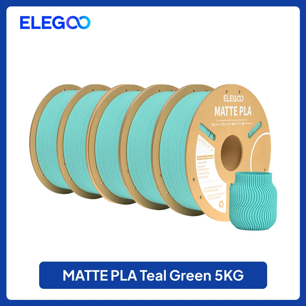 Matte Filament PLA 1KG for FDM 3D Printer PLA ELEGOO Dimensional Accuracy +/- 0.02mm