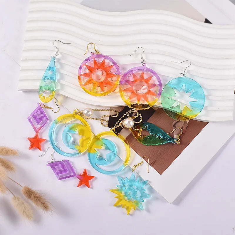 Butterfly Pendant Epoxy Resin Mold Earring Casting Silicone Mould for DIY Keychain Necklace Craft Jewelry Making Supplies