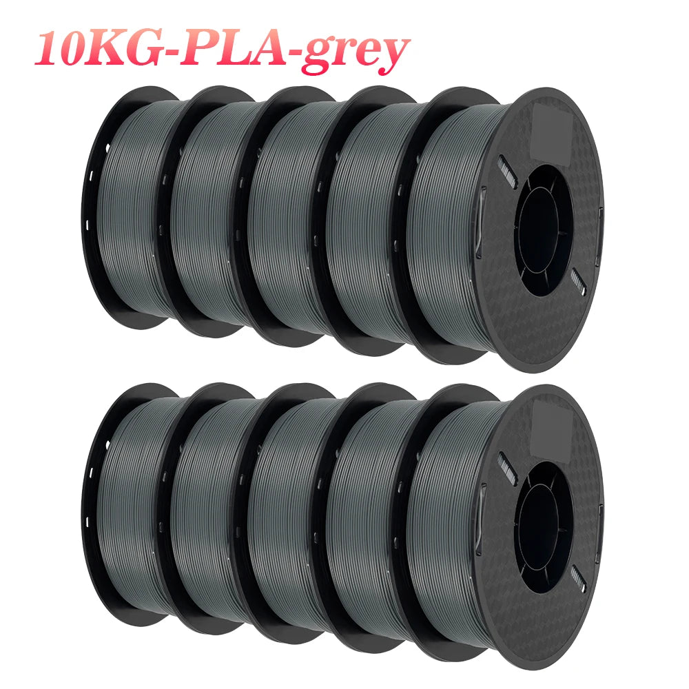 KINGROON 22LBS PETG or PLA filament 3D Printer Filament 10 Rolls 1KG 1.75MM Eco-Friendly Good Toughness Mix Color