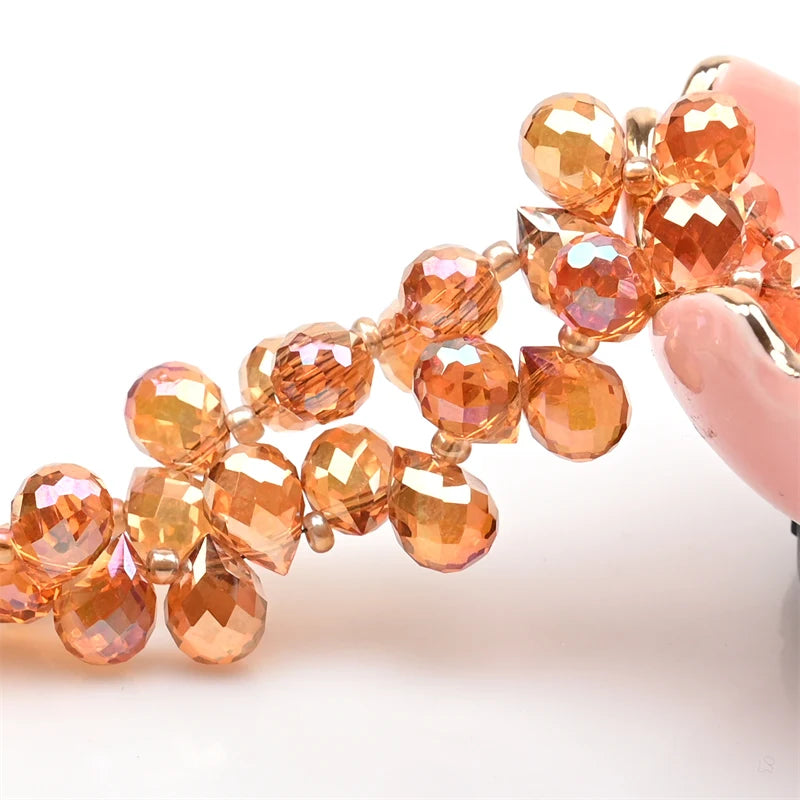 Beautiful Colors Czech Crystal Waterdrop Beads Faceted  for Jewelry Making 10x8mm 20 Pieces
