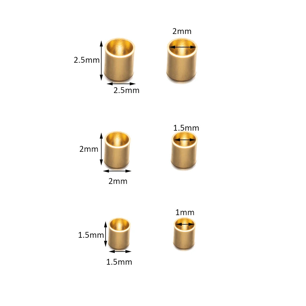 Stainless Steel Crimp Tube Beads For Earring, Bracelets & Necklace  Jewelry Finding Supplies 100pcs