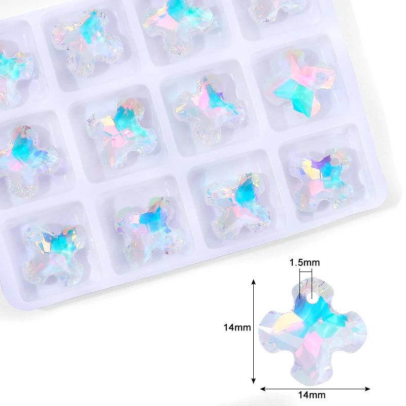 Crystal AB Pendants With Multiple Shapes Charms Beads  Necklaces  Bracelets Jewelry Making