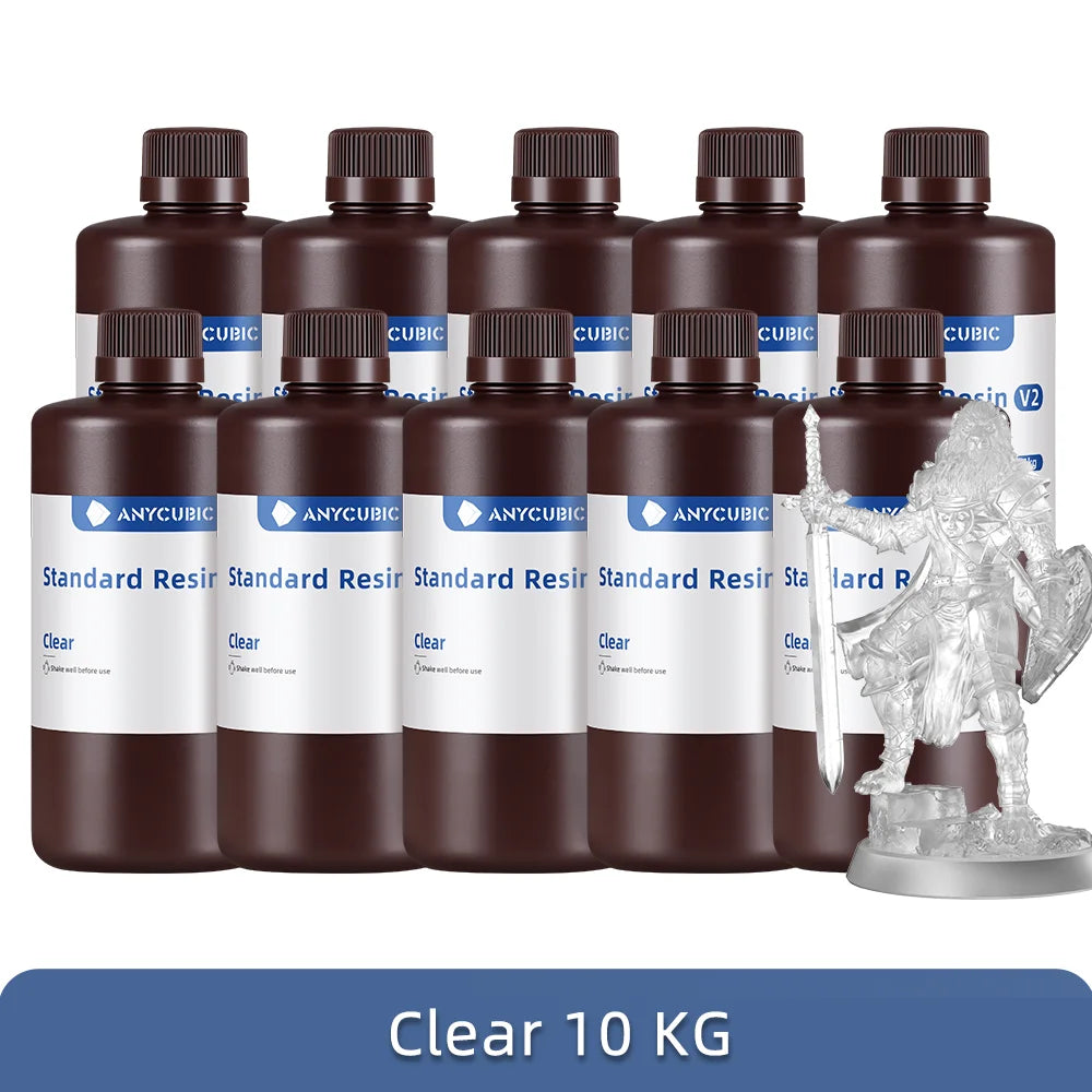 ANYCUBIC 5KG/10KG 405mm UV Standard Resin/ Standard V2 For 3D Printer Photon Mono 4 UV Sensitive