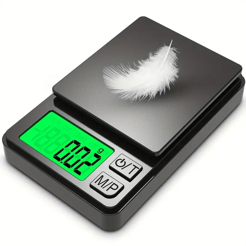 Precision Pocket Scale 1000g X 0.01g - Digital Gram,  Jewelry Findings Grams, Mailing Packages Ounces Scale with Backlit LCD - Mini Scale for Travel