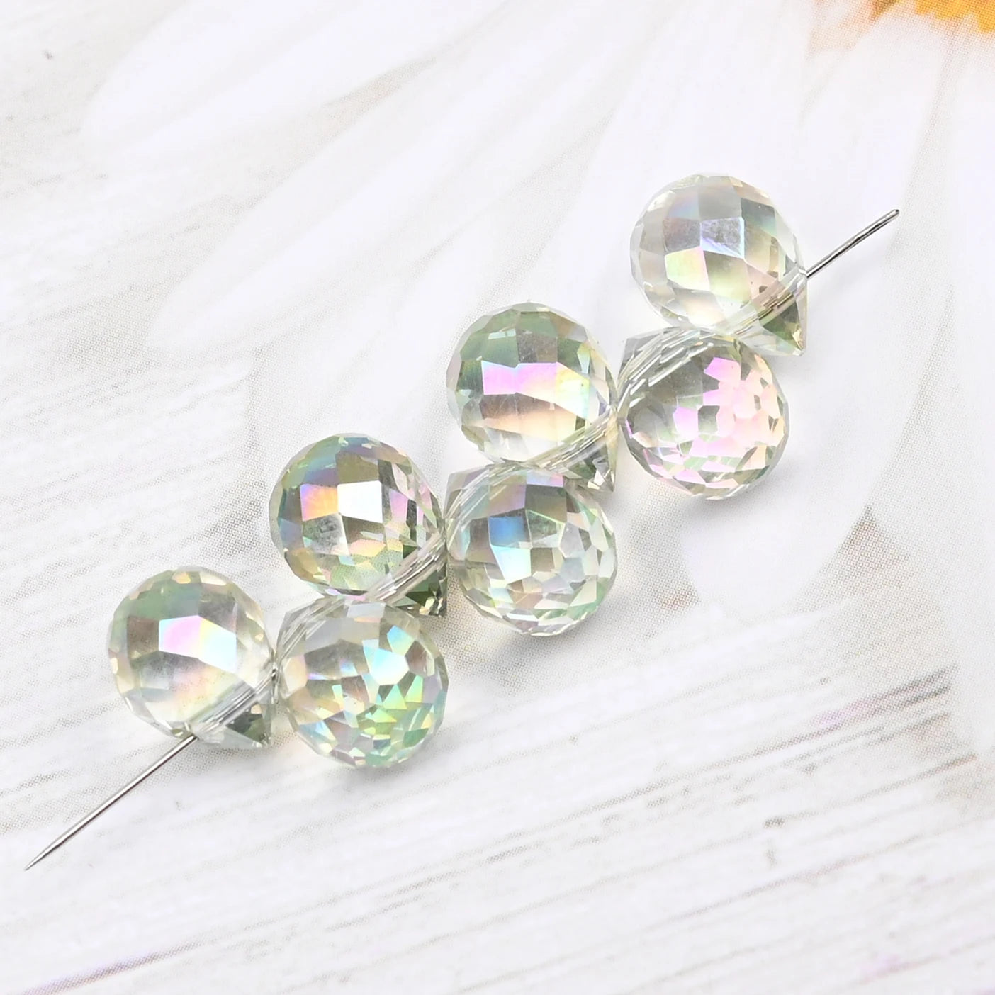Beautiful Colors Czech Crystal Waterdrop Beads Faceted  for Jewelry Making 10x8mm 20 Pieces
