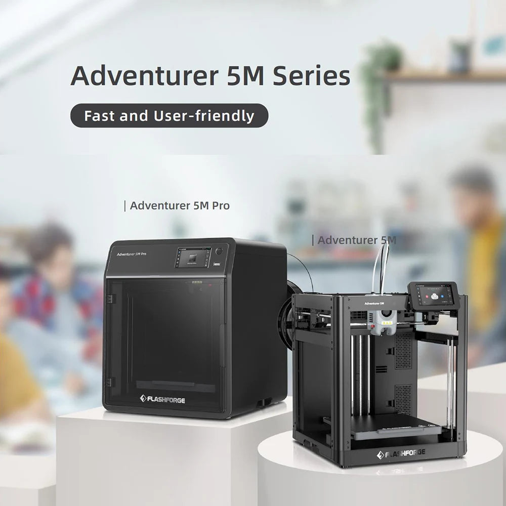 Flashforge Adventurer 5M 3d Printer High Speed Full-Auto Leveling Direct Extruder Flexible PEI Plate Power Loss Recovery