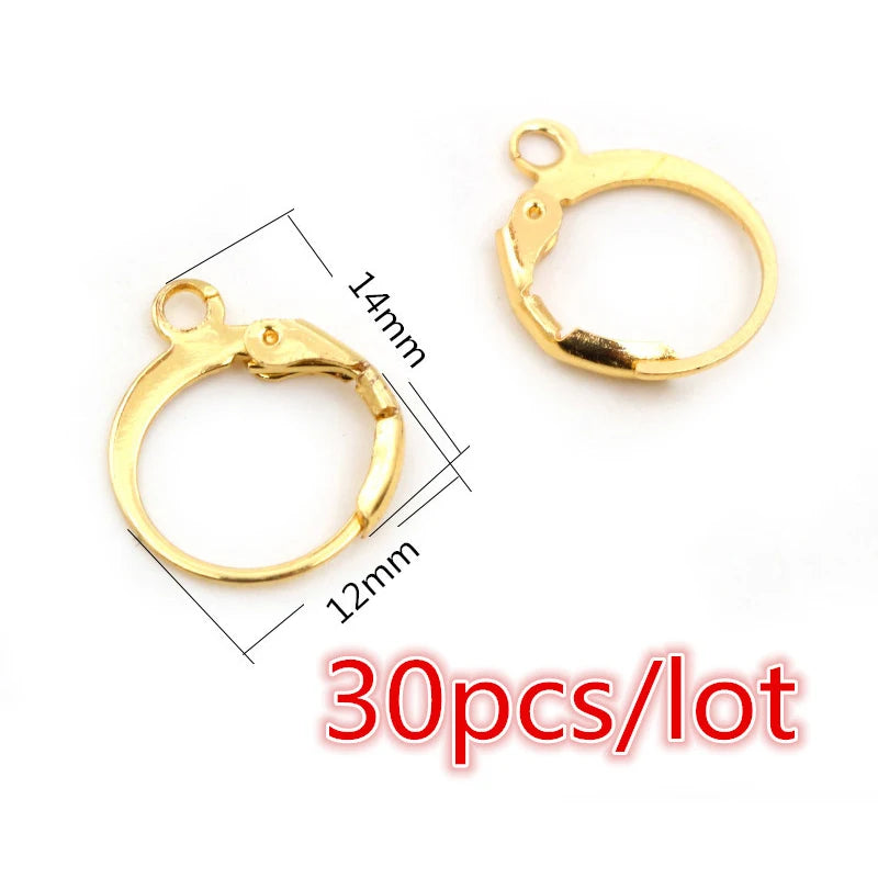 Stainless Steel Earrings Ear Wires  Jewelry Making Findings  30-100 Pieces