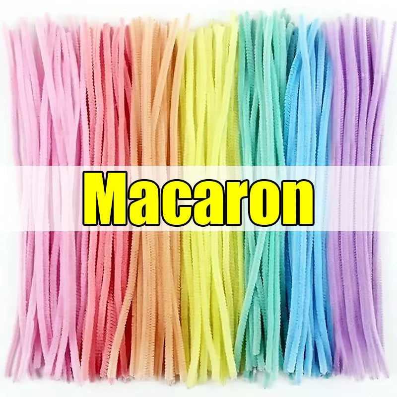 Colorful Twisting  Chenille Fluffy Pipe Cleaners Stems Kids Art