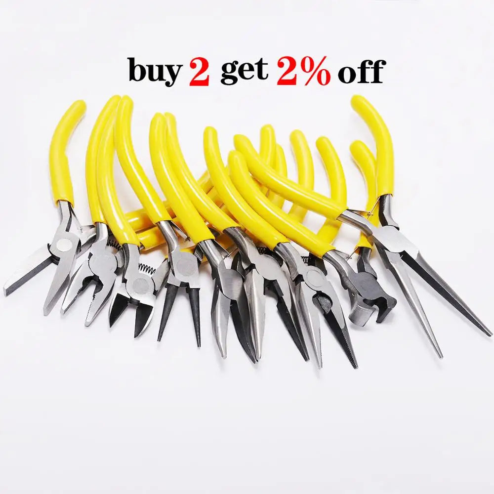 Multifunctional Hand Tools Jewelry Pliers Equipment Round Nose End Cutting Wire Pliers For Jewelry Making Handmade 2030