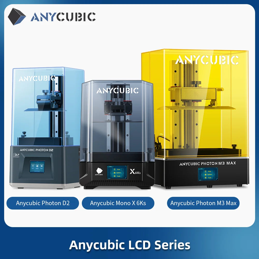 ANYCUBIC  DLP SLA LCD  3D Printer High Speed UV Resin 3D Printer Wash Cure Machine Photon Mono M7, M7 Pro, M5s Pro , Photon P1