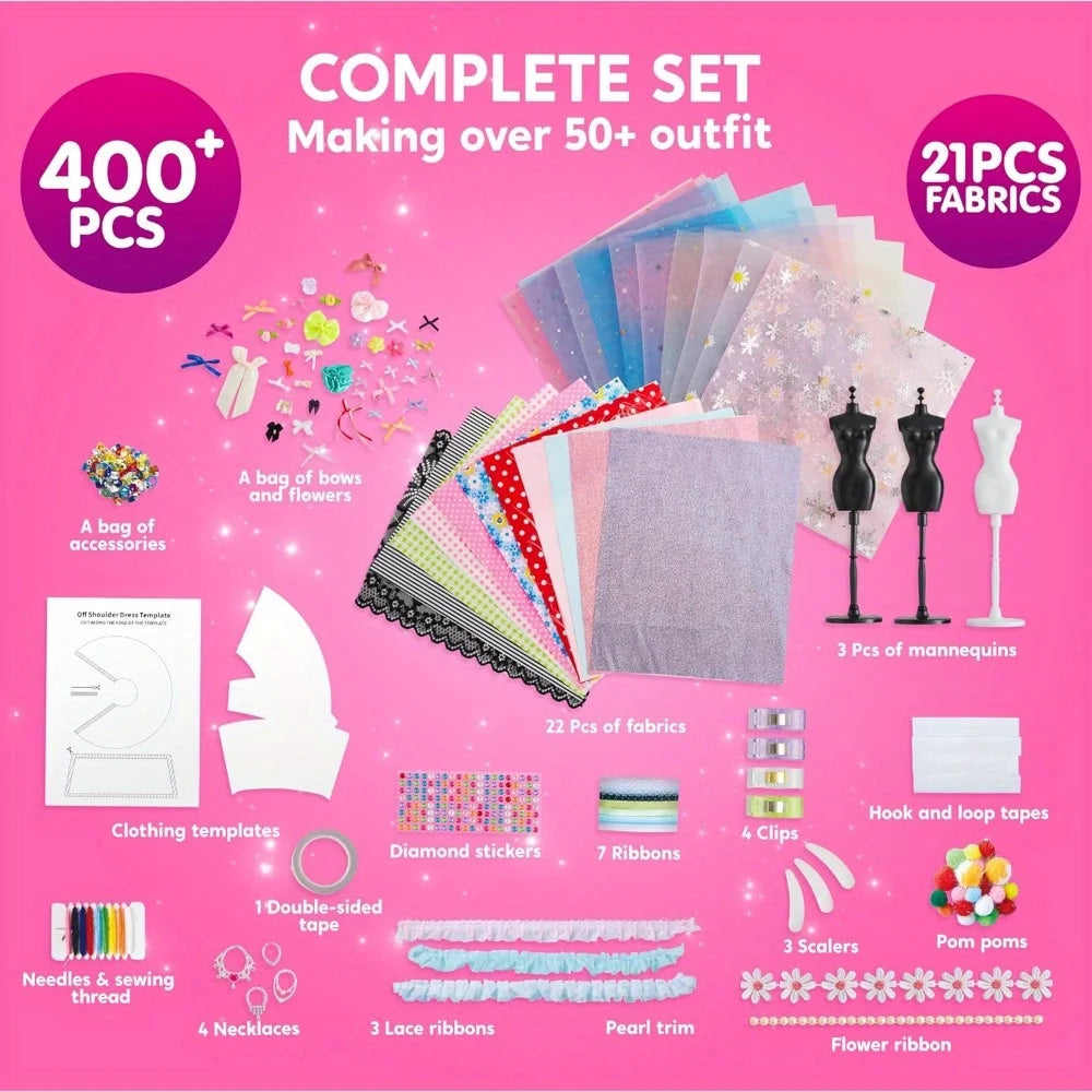 A Future Designer's Dream!  400+PCS Fashion Design Kit