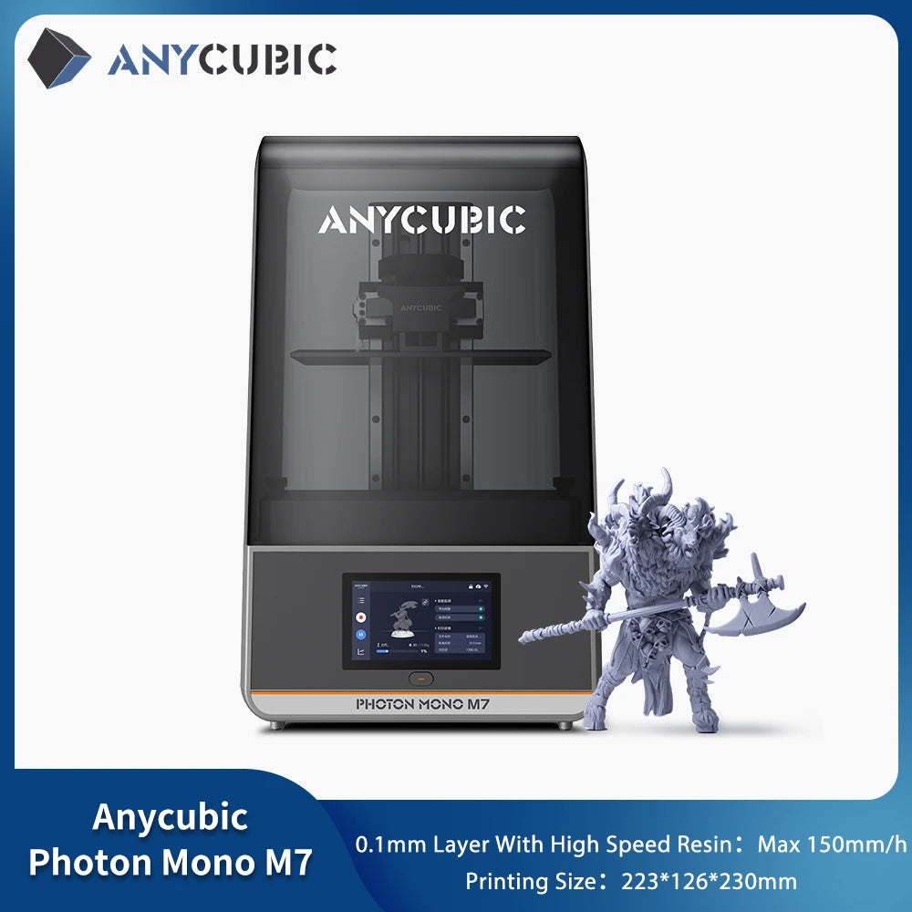 ANYCUBIC  DLP SLA LCD  3D Printer High Speed UV Resin 3D Printer Wash Cure Machine Photon Mono M7, M7 Pro, M5s Pro , Photon P1