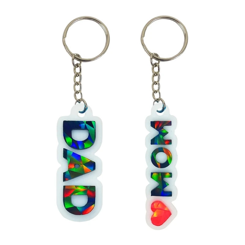 For Mom & Dad Keychain Pendant Resin Mold