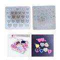 Assorted Hearts & Flower Molds Pendant Resin