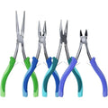 4Pcs Jewelry Pliers Tool Set, with Round Nose Pliers, Needle Nose Pliers, Wire Cutters and Bent Nose Pliers for Jewelry Making